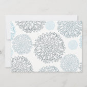 SCHATTEN DES BLAUEN DAHLIA PATTERN SAVE THE DATE (Rückseite)