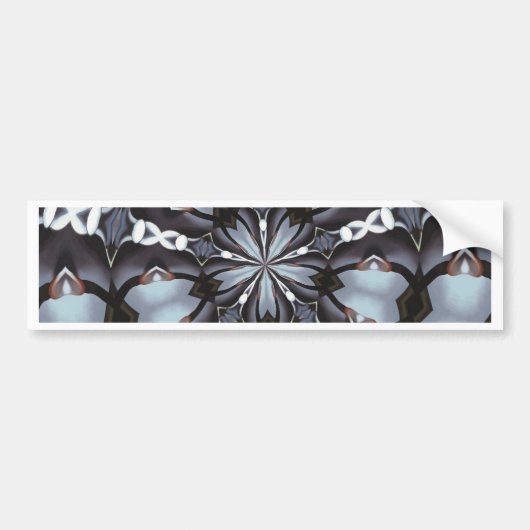 Schatten des blauen Kaleidoskops Autoaufkleber (Vorne)