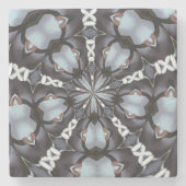 Schatten des blauen Kaleidoskops Steinuntersetzer (Vorderseite)