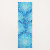 Schatten des blauen Mandala-Musters Yogamatte (Vorderseite)