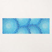 Schatten des blauen Mandala-Musters Yogamatte (Vorderseite (Horizontal))