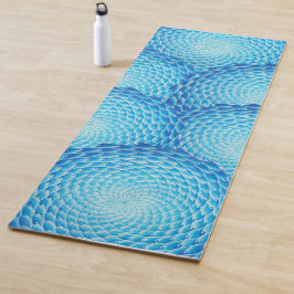 Schatten des blauen Mandala-Musters Yogamatte