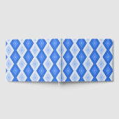 Schatten des blauen Rautenmusters Gästebuch (Voll)