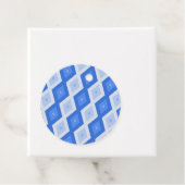 Schatten des blauen Rautenmusters Geschenkanhänger (Beispiel)