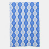 Schatten des blauen Rautenmusters Geschirrtuch (Vertikal)