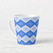 Schatten des blauen Rautenmusters Milchtasse (Linke Ecke)