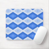 Schatten des blauen Rautenmusters Mousepad (Mit Mouse)