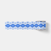 Schatten des blauen Rautenmusters Satinband (Vorderseite)