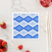 Schatten des blauen Rautenmusters Serviette (Beispiel)