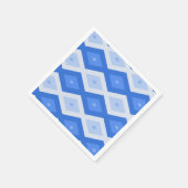 Schatten des blauen Rautenmusters Serviette (Ecke)