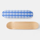 Schatten des blauen Rautenmusters Skateboard (Horizontal)