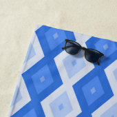 Schatten des blauen Rautenmusters Strandtuch (Beispiel)