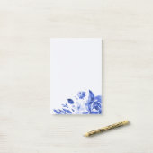 Schatten des Blaus Post-it Klebezettel (Auf Schreibtisch)