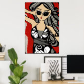 Schatten des Glamours Poster (Heimbüro)