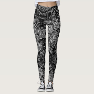 Schatten des grauen Mosaik-Musters elegant Leggings