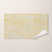 Schatten des grauen und gelben Streifens Badhandtuch Set (Handtuch)