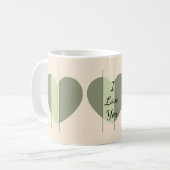 Schatten des grünen Herzens Kaffeetasse (Vorderseite Links)