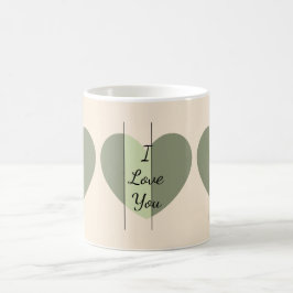 Schatten des grünen Herzens Kaffeetasse