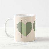 Schatten des grünen Herzens Kaffeetasse (Links)