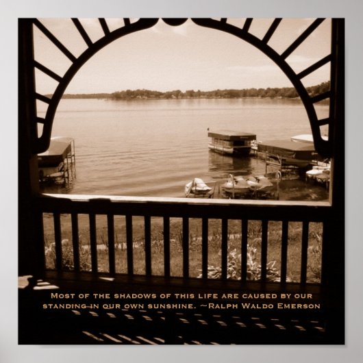 Schatten des Lebensplakats Poster (Vorne)