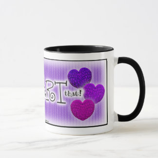 Schatten des lila Strickens "got zum ♥that!" Tasse