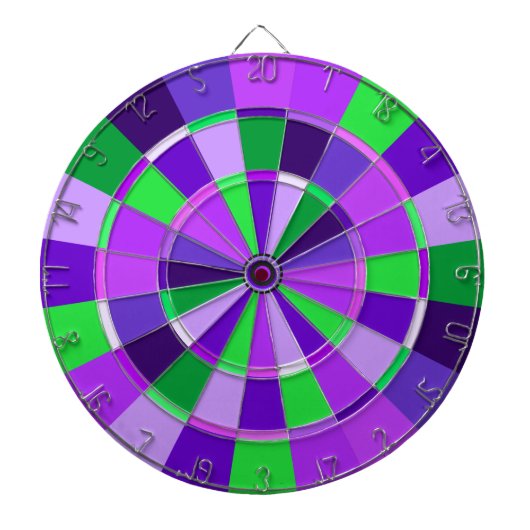 Schatten des lila und grünen Spiel-Raumes Dartscheibe (vorne)