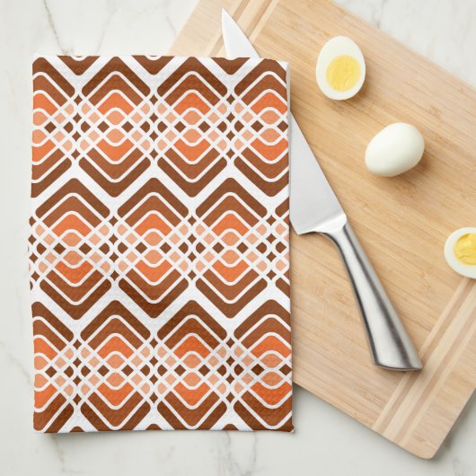 Schatten des orange Geschirrtuchs Handtuch (Viertel Falte)