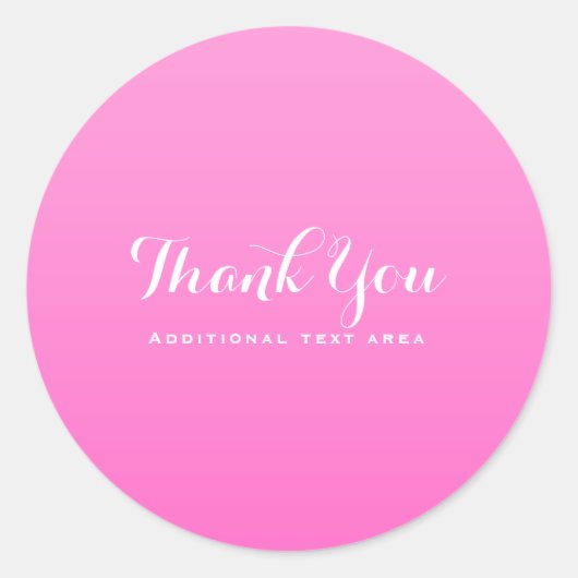 Schatten des rosa einfachen Minimalismus Moderne C Runder Aufkleber (Vorderseite)