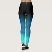 Schatten des verrückten Blaus Leggings (Rückseite)
