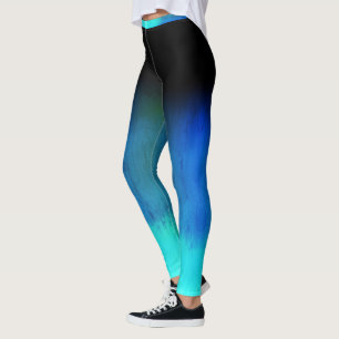 Schatten des verrückten Blaus Leggings