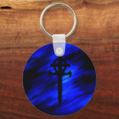 Schatten einer Blauen Morgendämmerung Schlüsselanhänger (Vorderseite)