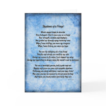 Schatten einer Friend Card (blau)