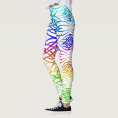 Schatten-Eklipse-Tapete (Regenbogen 2) Leggings (Links)