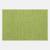 SCHATTEN FALL GREEN BURLAP SEHEN TEXTURE GESCHENKPAPIER SET (Vorderseite 2)