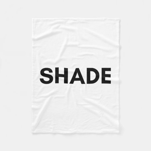 Schatten Fleecedecke (Vorderseite)