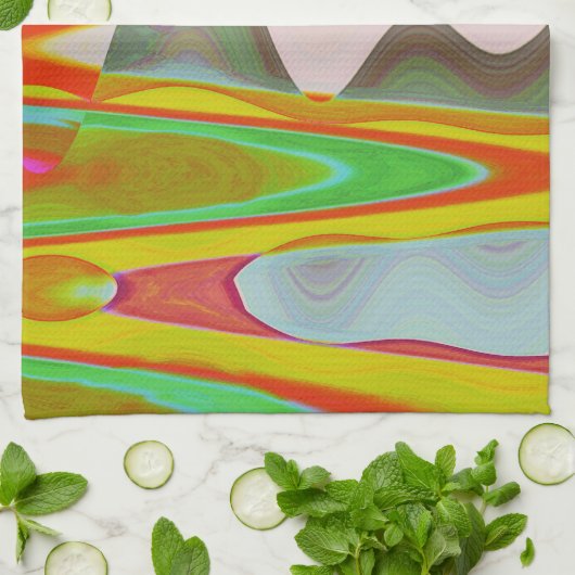 Schatten-Gespräch - orientalische Geschirrtuch (Gefaltet)