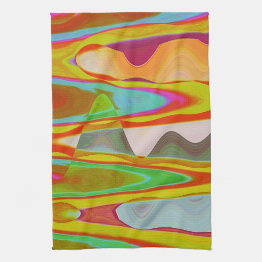 Schatten-Gespräch - orientalische Geschirrtuch (Vertikal)