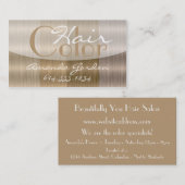 Schatten Haar-Farbart-der Visitenkarten der Visitenkarte (Vorne/Hinten)