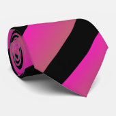 Schatten Hot Pink Rainbow Multi-Diagonal Stripes Krawatte (Gerollt)