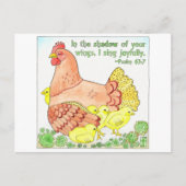 Schatten Ihrer Flügel Inspirationsquelle Postkarte (Vorderseite)