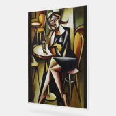 Schatten in Absinthe: Ein kubistisches Portrait de Acrylschild (Winkel)