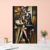Schatten in Absinthe: Ein kubistisches Portrait de Acrylschild (Hochzeit)