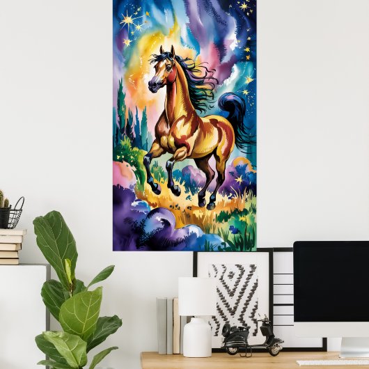 Schatten in Gelb Poster (Heimbüro)