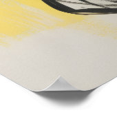 Schatten in Gelb Poster (Ecke)