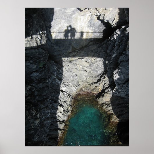 Schatten in Monterosso al Mare Poster (Vorne)