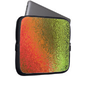 Schatten in Orange und Green Laptopschutzhülle (Vorne Rechts)