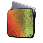 Schatten in Orange und Green Laptopschutzhülle (Vorderseite Links)