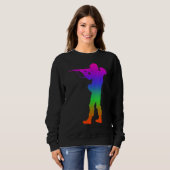 Schatten in Regenbogenfarbe Sweatshirt (Vorne ganz)