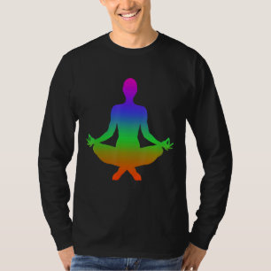 Schatten in Regenbogenfarben T-Shirt
