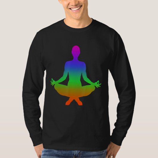 Schatten in Regenbogenfarben T-Shirt (Vorderseite)